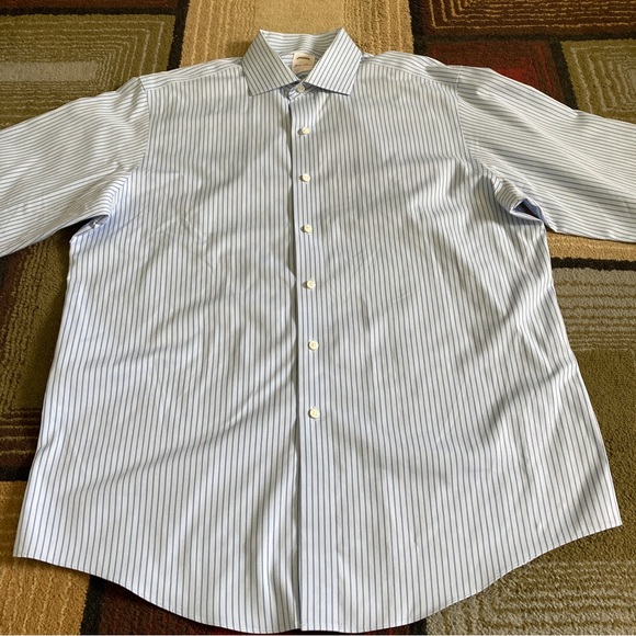 Brooks Brothers Golden Fleece Striped Button Up Shirt Long Sleeve Men's 16.5-33 - Picture 2 of 9